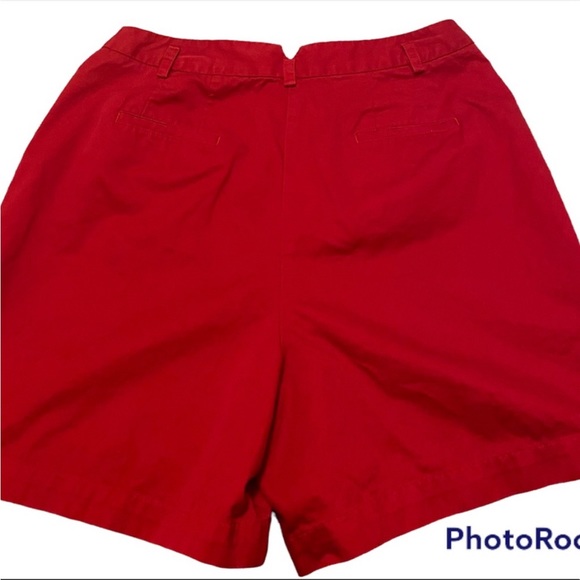 LIZSPORT BY LIZ CLAIBORNE HIGH WAIST RED MOM SHORTS - Picture 2 of 3